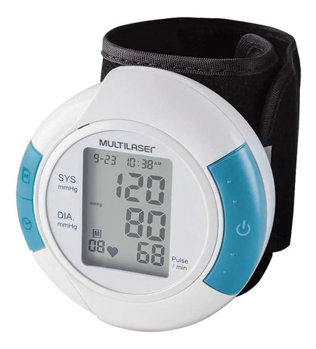 Imagem 1 de 2 de Aparelho medidor de pressão arterial digital de pulso Multilaser HC075