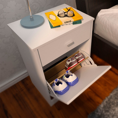 Mesa De Luz Cajon + Zapatero Botinero