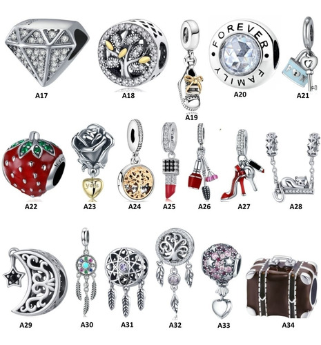 Berloque Prata925 Verdadeira Para Pulseira Pandora Ou Vivara