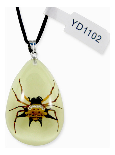 Realbug Collar Spiny Spider Que Brilla En La Oscuridad, Peq.