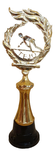 Trofeo Plástico Tejo Columna Baja 25cm Souvenir