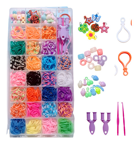 Kit Creativo De Pulseras Con Banditas Mágicas Y Dijes