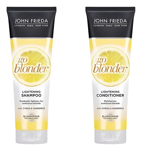 John Frieda Go Blonder Lightenning 250ml Kit 2 Shamp E Cond 