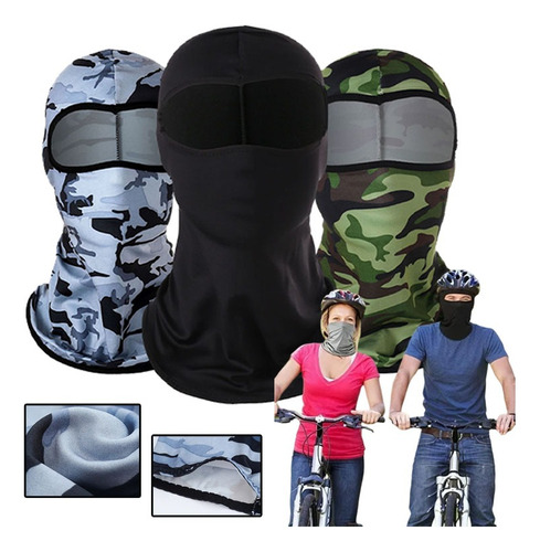 Balaclava 3 Pack Full - Pasamontañas Táctico Bandana Moto