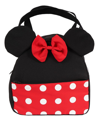 Miniso Lonchera Disney Minnie Mouse Con Moño 13x21x21cm