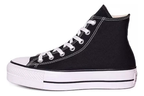 Zapatillas Converse All Star Chuck Taylor Lift Hi Sin género Adultos Color Negro