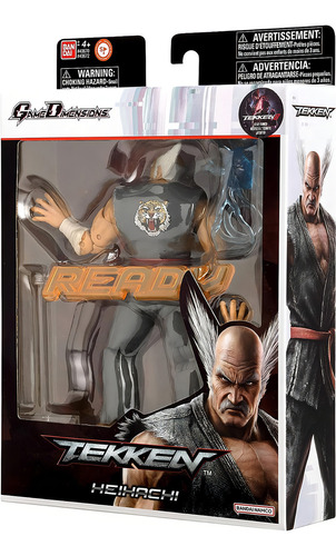 Dimensões do jogo Tekken Figures Heihachi Mishima (bandai)