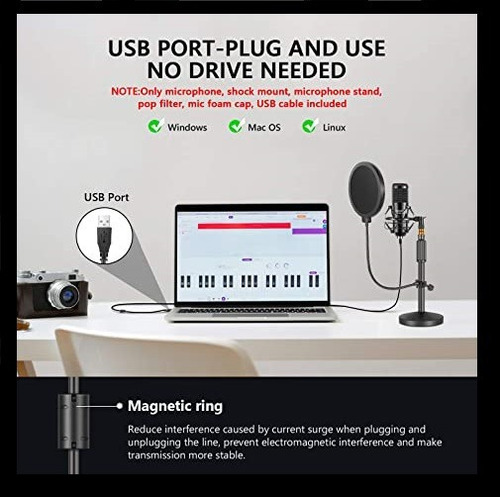 Imagen 6 de 8 de Microfono Para Grabación Podcast, Youtube Neewer Con Soporte