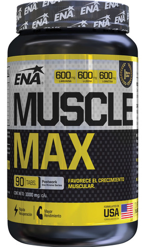 Suplemento En Tabletas Sport Muscle Max En Frasco