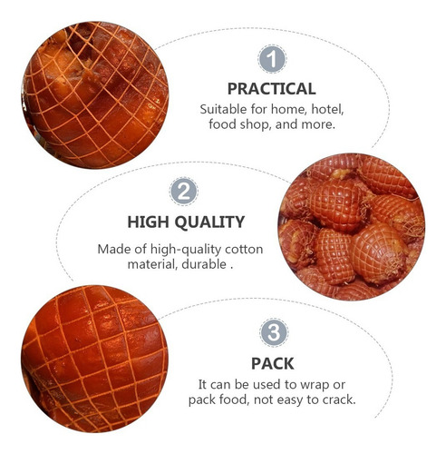 4 Rollos De Malla For Carne Algodón Jamón Calcetín Elástico
