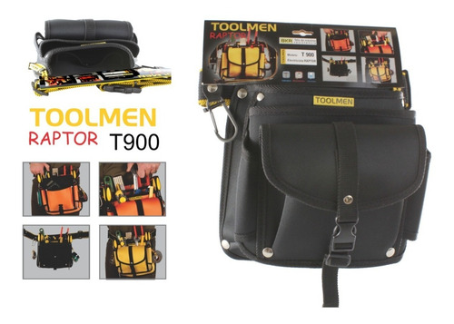 Imagen 3 de 8 de Cinturón Porta Herramientas Toolmen T900 Raptor+cinto 140 Cm