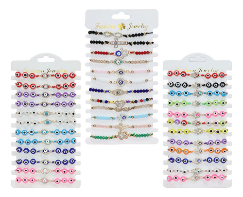 36 Pulseras De Mal De Ojo, Pulsera De Nudo De La Suerte