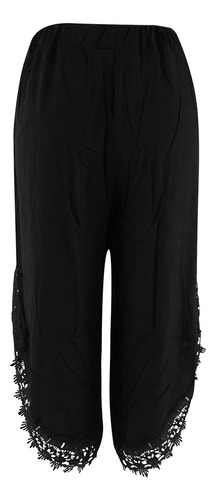 Cintura Elástica Moderna De Encaje Liso For Mujer, Amplia L
