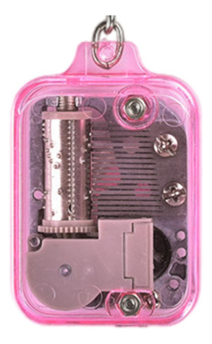 Mini Caja Musical Llavero Colgante Juguetes Regalo De Rosado