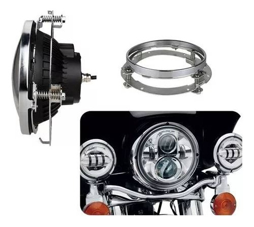 Base Faro Led Para Jeep Vw Vocho Wrangler Jk 7 Pulgadas