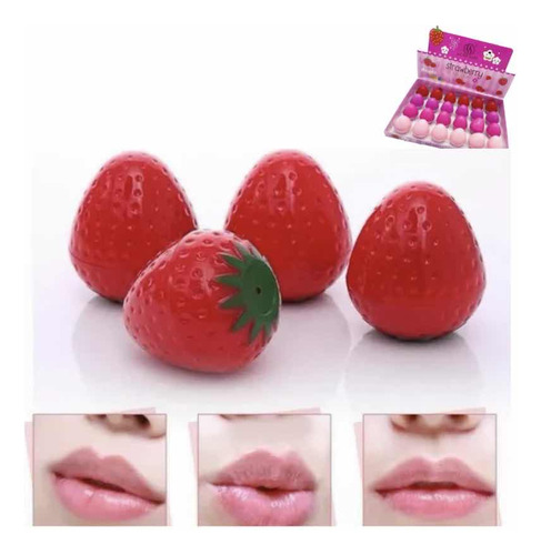 Bálsamo Diseño Frutilla Maquillaje X24 Por Mayor