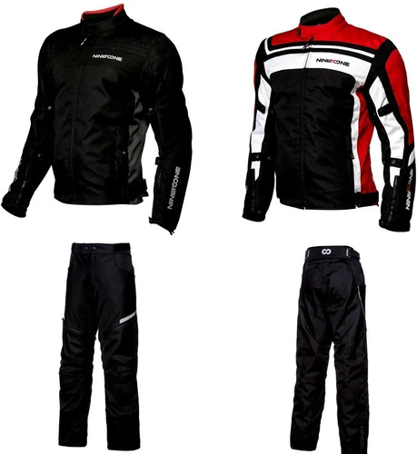 Conjunto Moto Pantalon + Campera Ls2 Impermeable Fuse En Fas