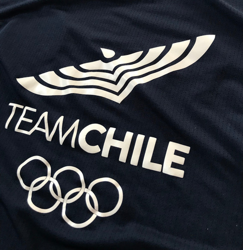 Camiseta Selección Chilena Comité Olímpico Talla M Azul (Usado)