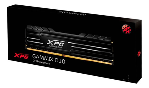 Imagen 2 de 3 de Memoria Ram Adata D10 8gb Ddr4 2666mhz Negro 1.35v