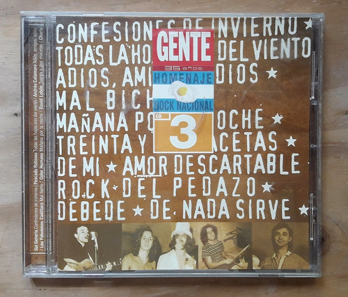 Cd Compilado Rock Nacional Revista Gente N° 3