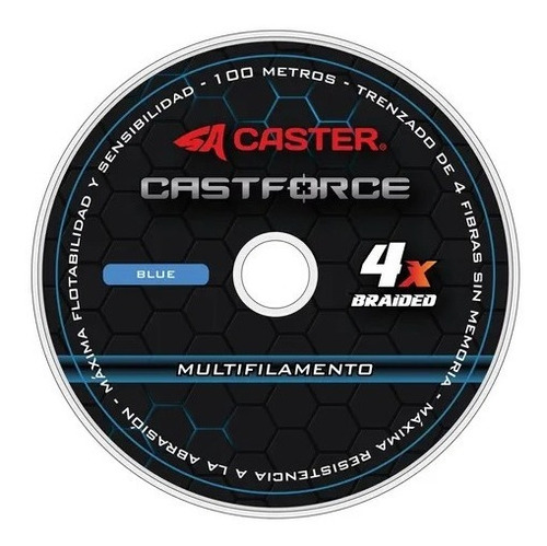 Multifilamento Caster Castforce 4x 0.16mm X 100 Mtrs