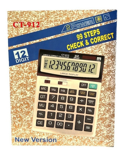 Imagen 4 de 5 de Calculadora Grande De Escritorio 12 Digitos Numeros Grandes