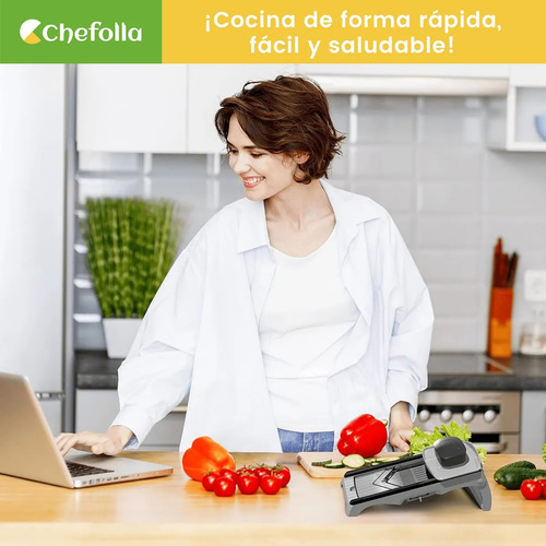 Mandolina, Rallador, Cortador, Rebanador Ajustable De Acero Inoxidable Con Función De Regulación De Grosor, Para Cortar En Bloques, Rebanar, Juliana Y Rallar Multifuncional, Ideal Para La Cocina