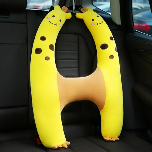 Cojín De Viaje Para Asiento Trasero De Coche, Amarillo