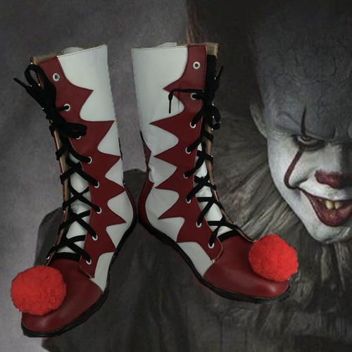 Botas Altas Joker Pennywise Cosplay It Horror Clown Killer