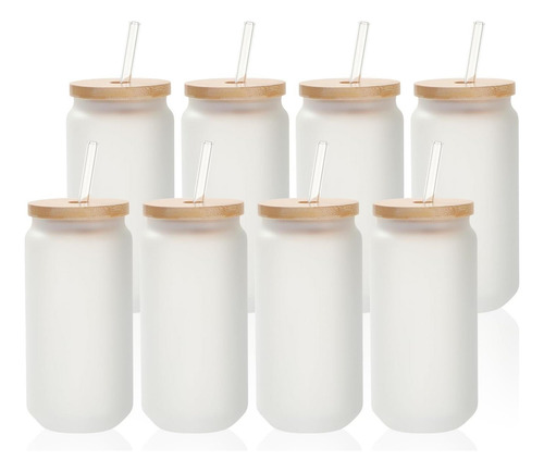 Pyd Vida 8 Pacote Latas De Vidro De Sublimação Em Branco Em