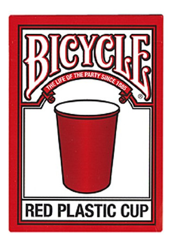 Bicicleta Copa De Plástico De Color Rojo, Juego De Cartas