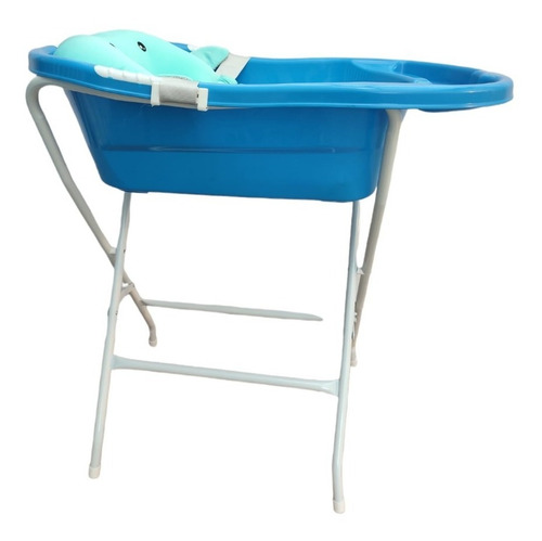 Bañera Tina Con Cojin O Malla Ergonomica + Soporte Matalica