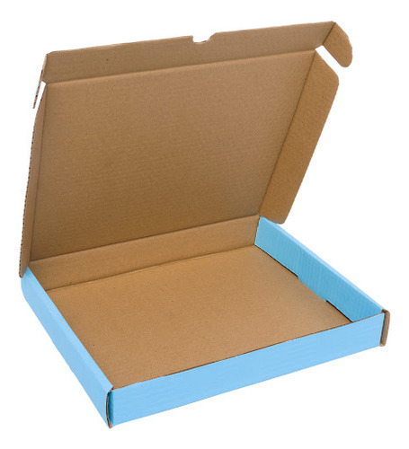 Caixa De Papelão Colorida Envios - Azul 32x19x9 - 25 Unid