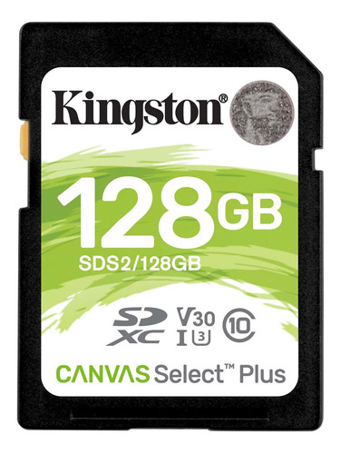 Tarjeta De Memoria Kingston Sds Canvas Select 128gb