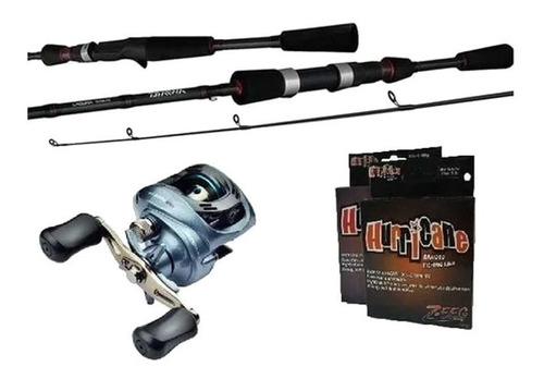 Combo De Bait Daiwa Marine Sports + 100 Mt De Multi