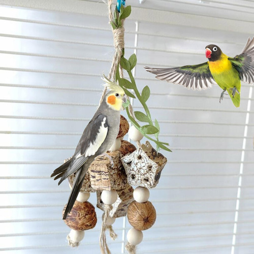 Columpio Para Masticar Con Forma De Pájaro, Loro, Colgado, C