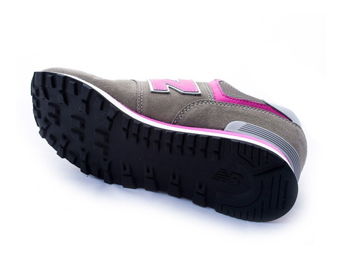 Imagen 3 de 7 de Zapatilla New Balance 574 Gp Gris Fucsia Kids Rcdmr