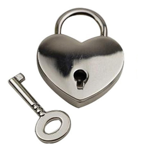 3x Candado Teclas Cerradura Bloqueo Forma Corazón Estilo 3x Candado Teclas Cerradura Bloqueo Forma Corazón Estilo
