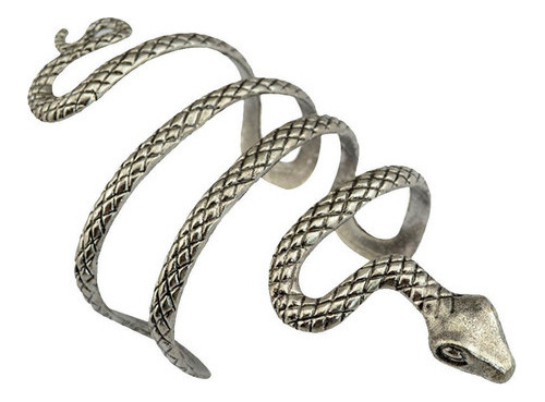 Brazalete Abierto Con Forma De Serpiente Enrollada, Diseño R