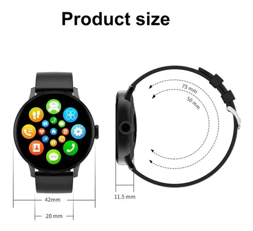 Smartwatch Reloj Inteligente Dt2+ Compatible iPhone Android