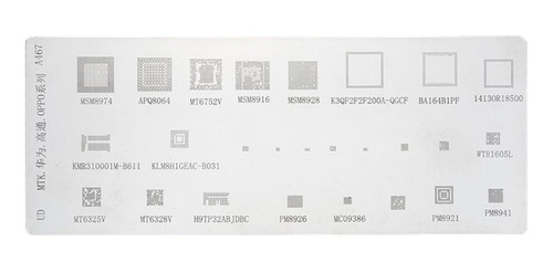 Stencil Para Reballing E Bga Mtk Oppo A467