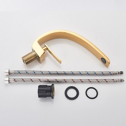 Grifo De Baño Grifo De Lavabo De Oro Dorado Brillante