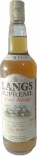 Langs Supreme Scotch Whisky 750ml 43% Blended Matured & Bott