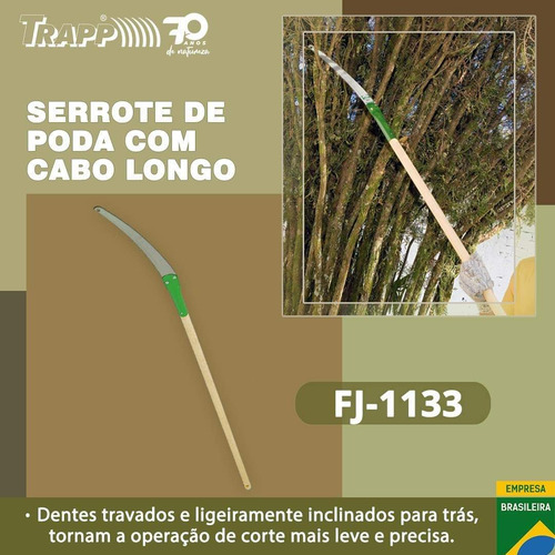 Serrote Para Poda Com Cabo Longo Trapp Fj 1133