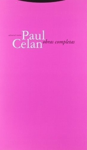 Libro - Obraspletas De Paul Celan - Paul Celan