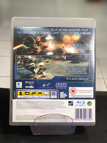 Vanquish Box Ps3 Midia Física (Usado)
