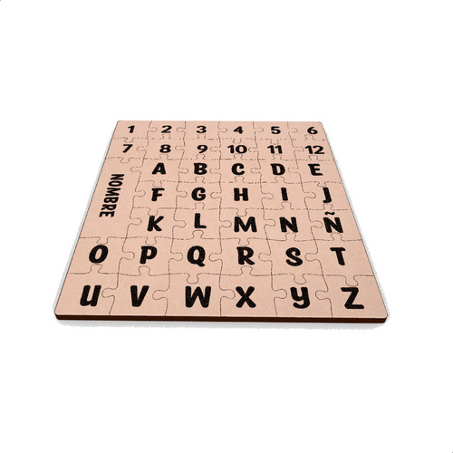 Abecedario Madera, Abecedario Puzzle, Juego Niños