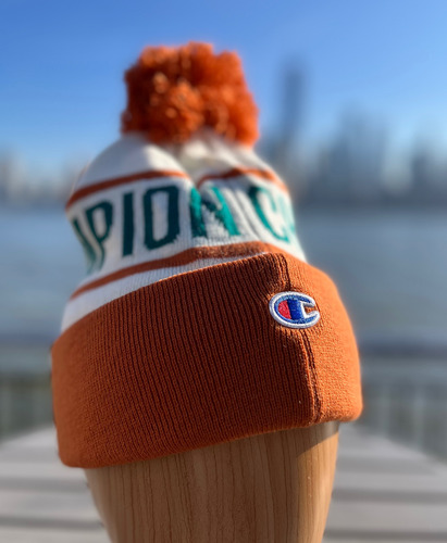 Champion Gorro Beanie Cuff Pom, Block Champion Au7m Bco Nja