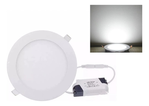 Paquete 10pz Lamparas D Empotrar Led 18w  Plafon Luz Blanca