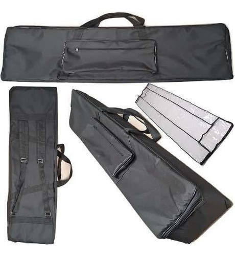 Capa Bag Piano Master Luxo Yamaha P125 Preto + Cobertura